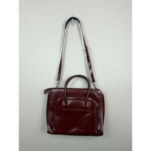 McKlein Lake Forest Leather Ladies' Laptop Briefcase Red Maroon 15.6” READ